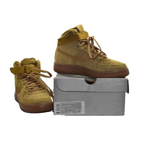 B2 Auth NIKE AIR FORCE 1 Hi LV8 3 Wheat/Gum Light Brown Shoes CK0262-700 Sz 5.5Y